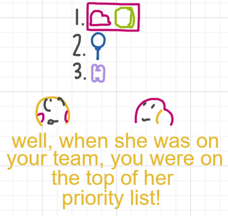 A panel from What's The Point, episode five of the Board Boards object show by Furretwalk/WalkingFurret.